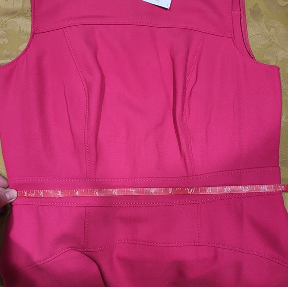 NEW bright pink LOFT sheath midi dress - Picture 7 of 9